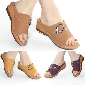 Sandal Wanita Casual Murah Sendal Wedges Wanita Selop Cewek Dewasa Heels ZN03