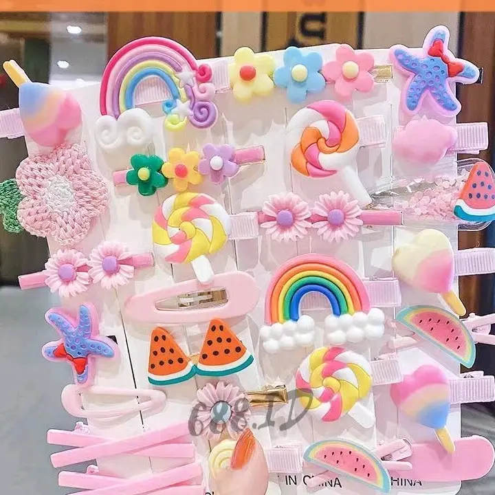 14pcs jepit rambut anak fashion korea