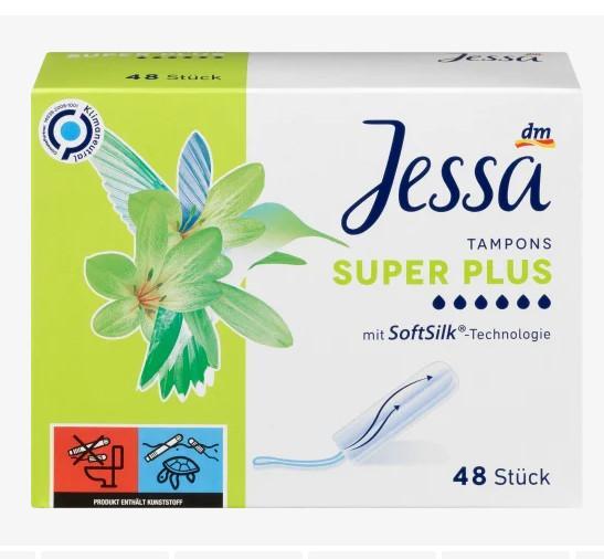  Tampon BVS Jessa Super Plus 6 giọt 48 chiếc -  Tặng bao ngón tay  Women băng vệ sinh dạng nén quần băng 