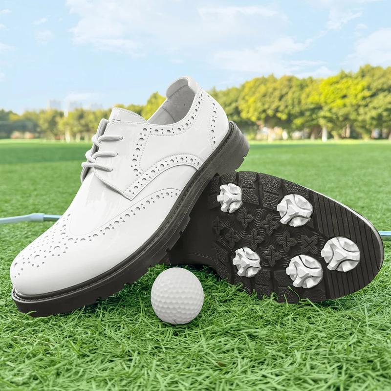Product Introduction of Professional Business Leather Golf Shoes Block Shoes Glossy Men Spikeless Golf Sneakers Comfortable Walking Footwear for Golfers 27