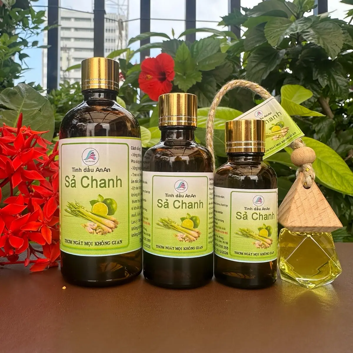 Tặng dây treo 10ml khi mua Tinh dầu Xả chanh AnAn - chai 100ml, 50ml, 30ml(combo 2 chai)