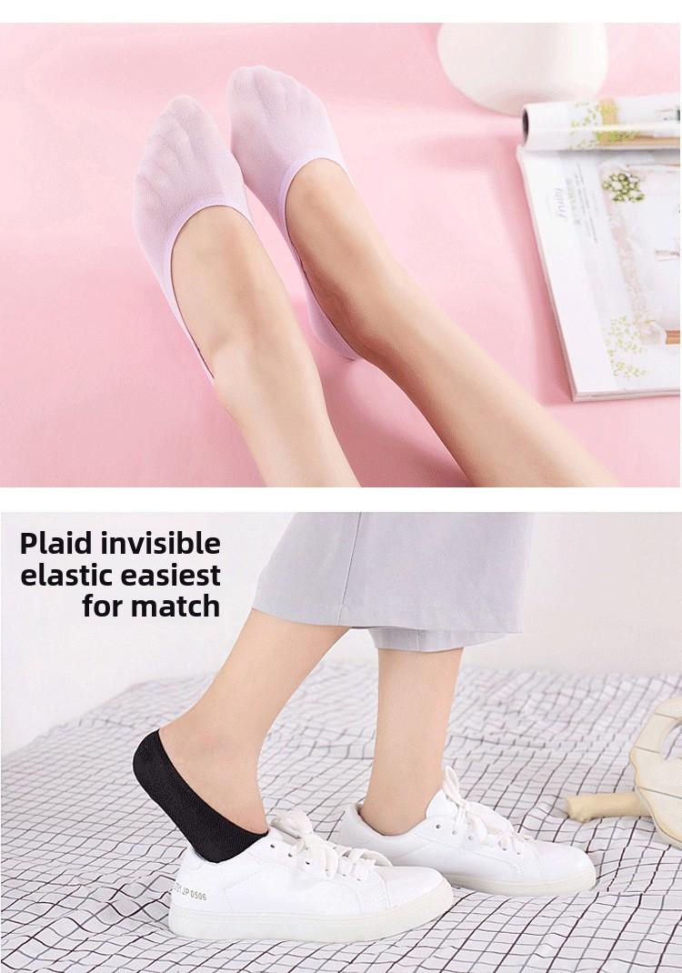 Product Introduction of Wholesale Solid Color No-Show Socks for Women |   Breathable Mesh Invisible Liner Socks |   Non-Slip Lace Boat Socks Perfect for Spring . Summer! 22