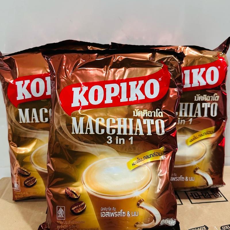 ( 3 BỊCH) CÀ PHÊ KOPIKO MACCHIATO 3 IN 1 ( CHUẨN THÁI 1 bịch 20 gói x 24g)