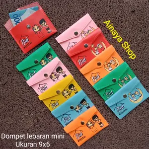 Dapat 12pcs Dompet Amplop lebaran mini / amplop lebaran kancing Uang 2025