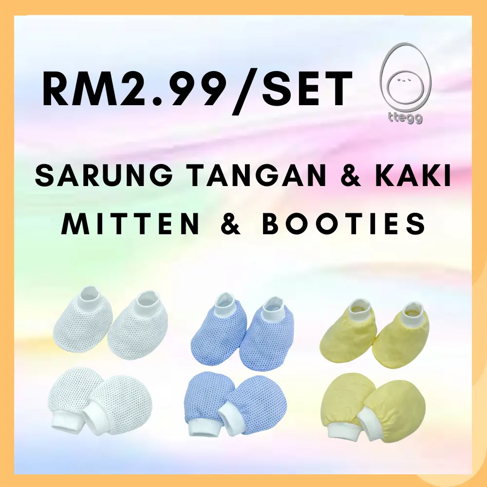 Mitten and Booties Baby / Sarung Tangan Dan Kaki Bayi