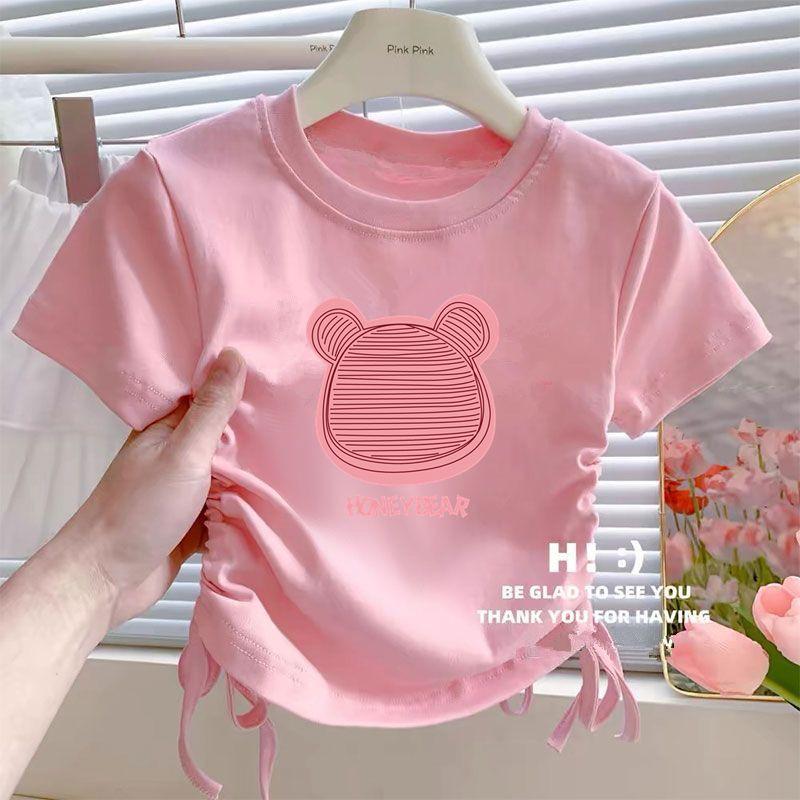 Product Introduction of Áo Phông ngắn Tay Áo, Cho Bé Gái Trẻ Trung Và Nhỏ Hàng Mới Về Mùa Hè, Áo Phong Cách Công Chúa Thường Ngày Cho Em Bé Và Trẻ Em, Tay Lửng Dây Rút, Thời Trang 22