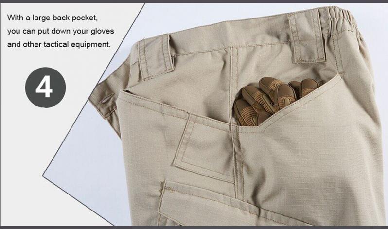 Product Introduction of High quality work pants cargo pants 6 pockets artificial tactical pants overalls trousers multi-pocket pants waterproof sweat-absorbent training workwear 8