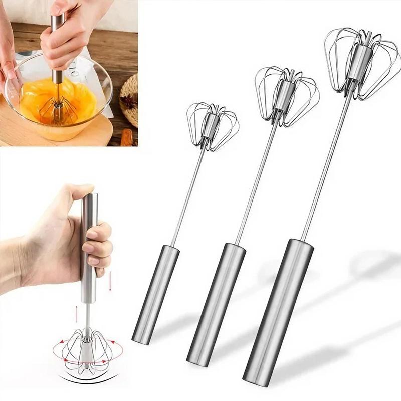 Stainless Steel Handheld Egg Beater 1 Count 2 Counts Easy To Use Handheld Mixer Egg Beater for