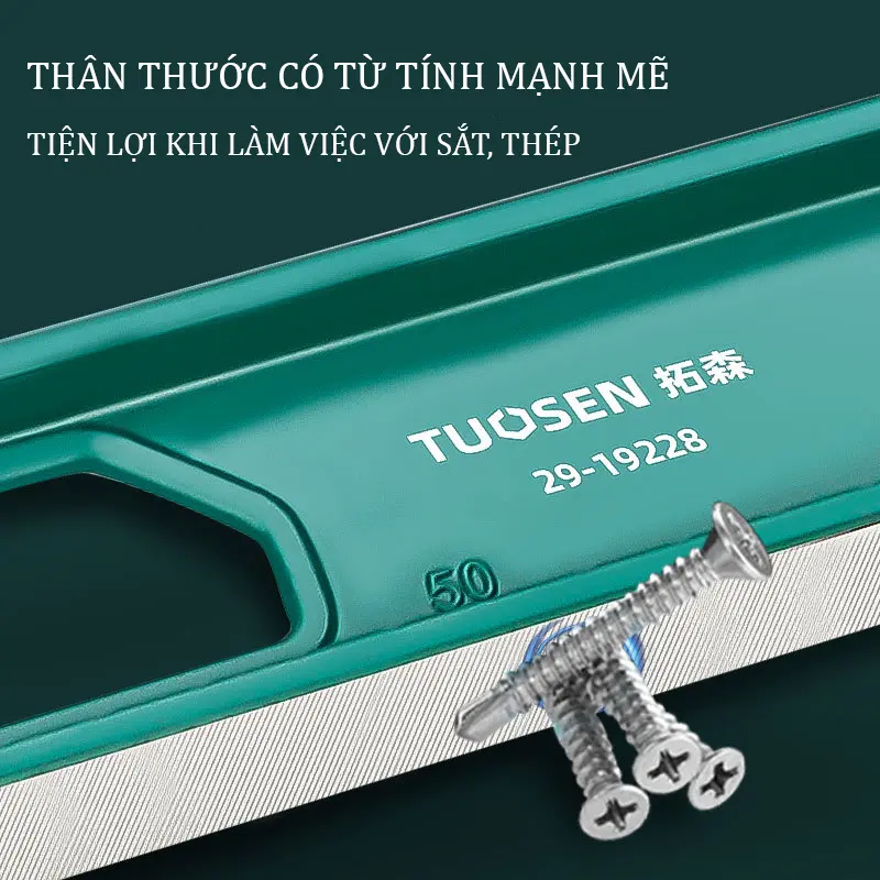 Thước nivo nhôm dài 300mm, 600mm, 800mm - Có nam châm hút mạnh mẽ - Bảo hành 6 tháng 3