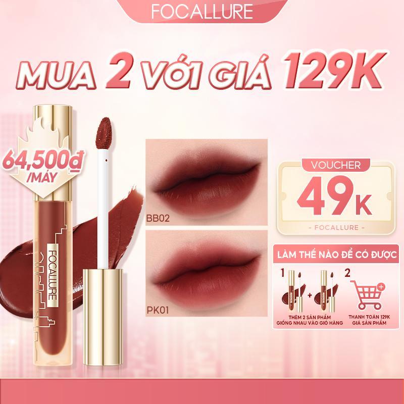FOCALLURE Son Nhung Lì Mordenurban Misty City Mellow Tint Dưỡng Ẩm Lâu Trôi Mềm Mịn Như Nhung Che Phủ 360° Không Khô Nếp Nhăn