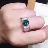 Gambar Diamcity Cincin Terbuka Biru-hijau PT950 Ring Fashion Mewah Ringan Pria Dan Wanita - 2 karat, Dapat disesuaikan dari Diamcity Official Store Kab. Gresik 2 Tokopedia