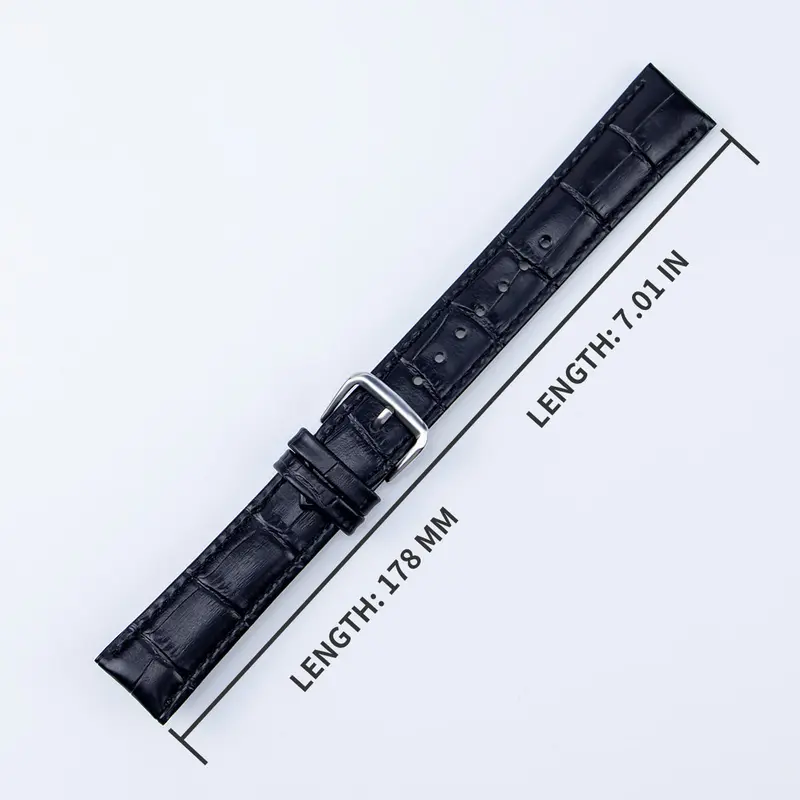 Dây đeo đồng Đồng Hồ, Dây da, Kích thước phổ thông (12mm, 14mm, 16mm, 18mm, 20mm, 22mm, 24mm), Khóa ghim thép, Chất lượng cao, Thắt lưng đeo tay, Vòng đeo tay 7