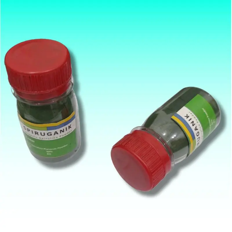 Bubuk Spirulina Pencerah warna ikan SPIRUGANIK BOTOL 25GR 1