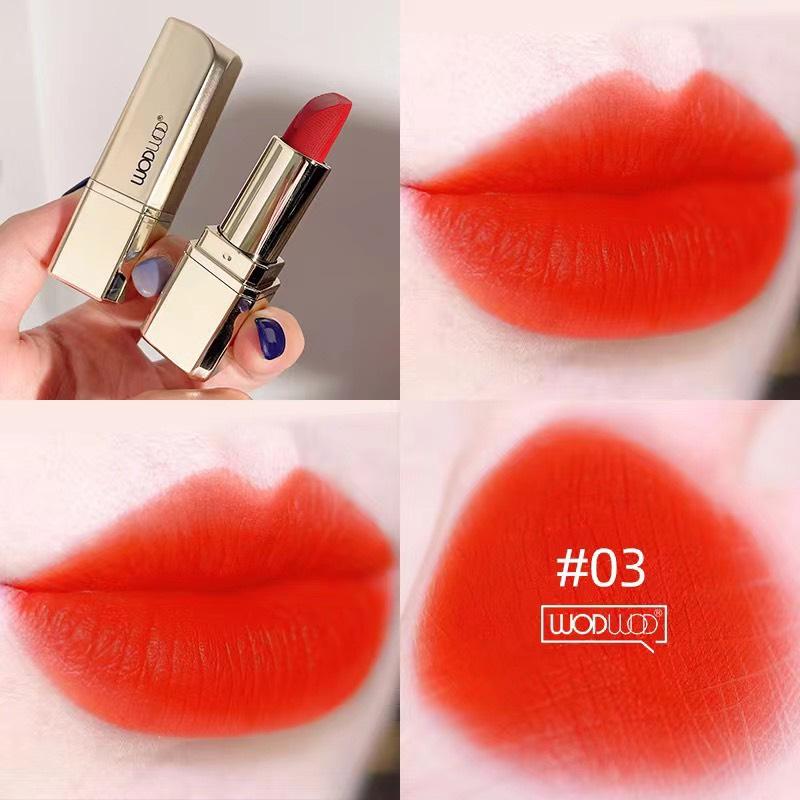 Son Wod wod Vàng Mền Mịn Đủ Màu Đỏ - Đỏ Cam - Cam Tươi Son Môi