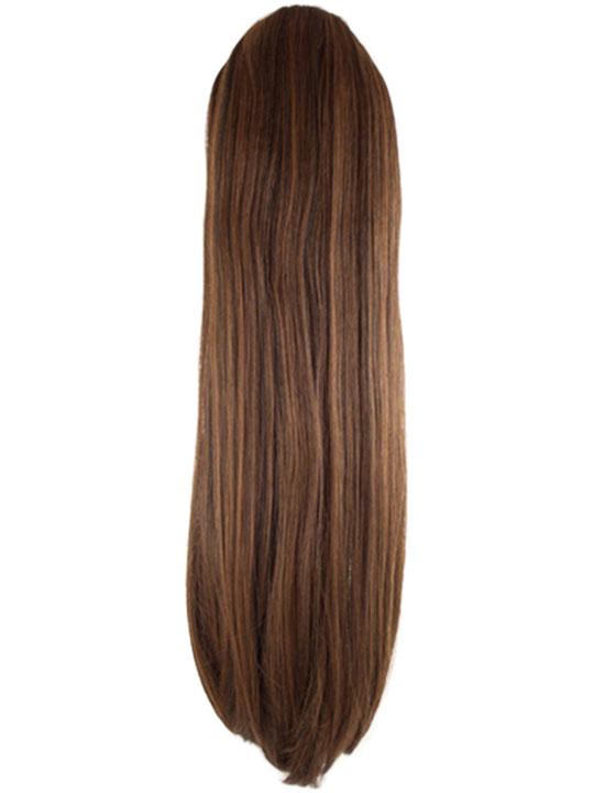 Tulip Drawstring And Clip In Straight Flick Ponytail Hair Piece 3
