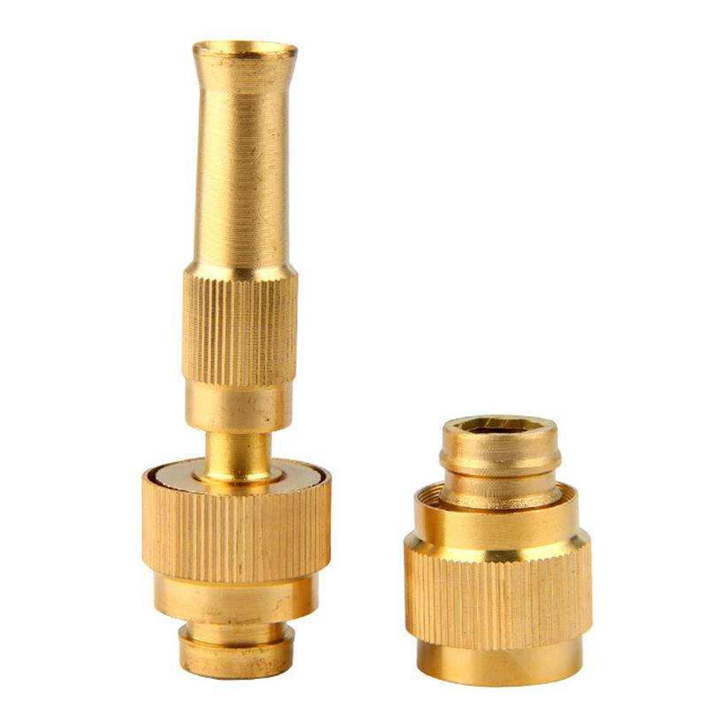 2Pcs Car High Pressure Water Spray Gun Spray Nozzle Washing Machine Nozzle with Quick-connect Connector 3/4" or 1/2" Metal Brass Garden Hose Pipe #452355 8