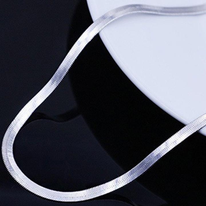 Vòng Cổ Nam -   nam nữ sợi mì titan cao cấp sang trọng rẻ đẹp trangsucpt không đen thép không gỉ V2 Chain Trang Sức Jewelry Women dây chuyền bản dẹp