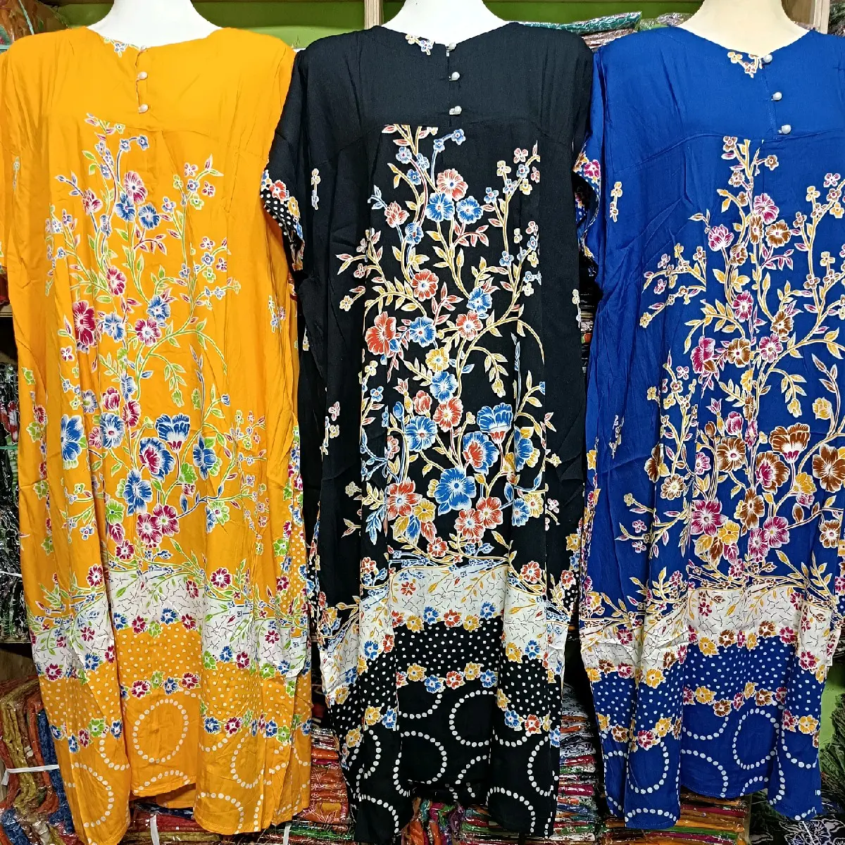 Daster hengky jumbo 3L motif anyelir