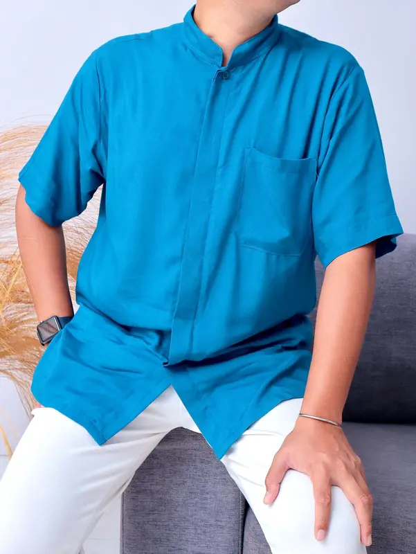 ILTS Kemeja Wanita Oversize Kekinian Bahan Silk Motif Babydoll 7