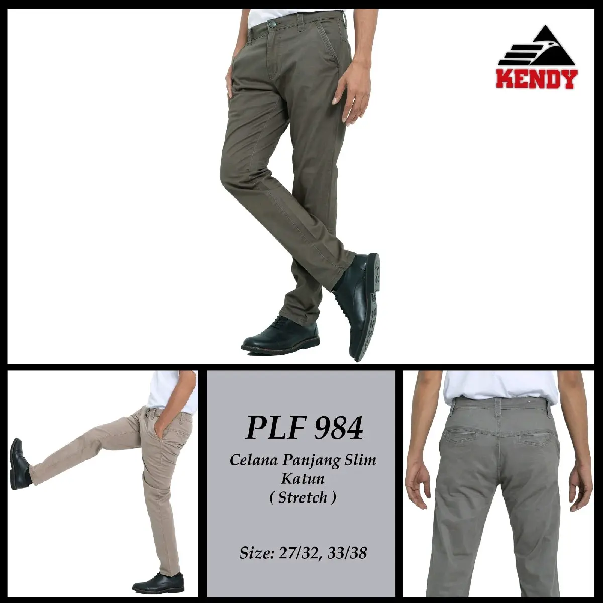 celana chinos kendy panjang SLIMFIT | celana chinos panjang 27-38
