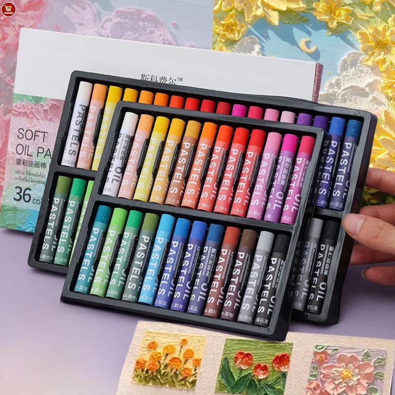  Bộ cọ vẽ tranh sơn dầu bút sáp màu không độc hại phấn dầu để vẽ tranh an toàn và không độc hại 