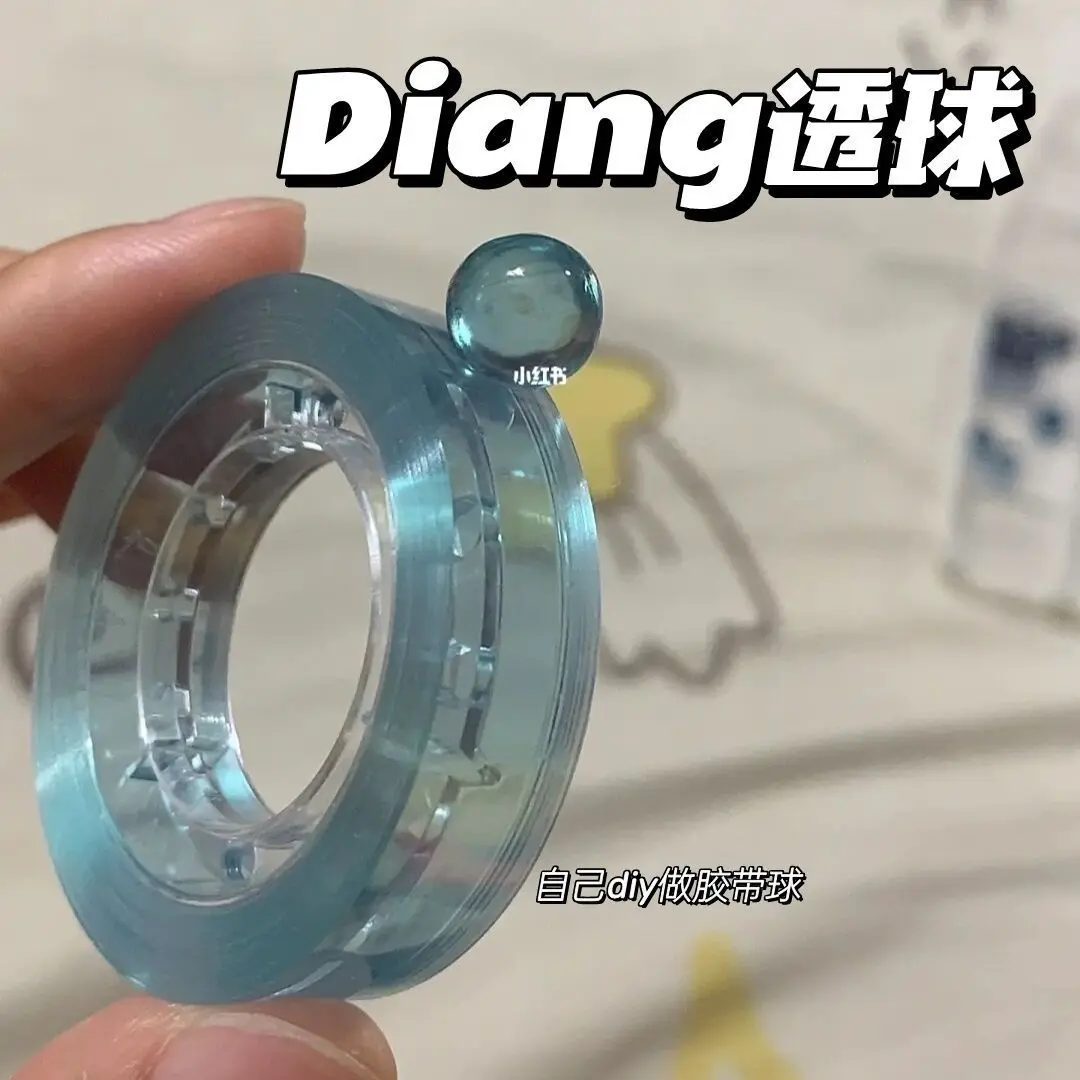 Bộ 6 Miếng Băng Màu Pha Lê Trong Suốt, Bóng Dính Diang, Vẽ Tay, Bộ Đồ 6 Màu, Băng Dính, Đồ Chơi Giảm Căng Thẳng Tự Làm