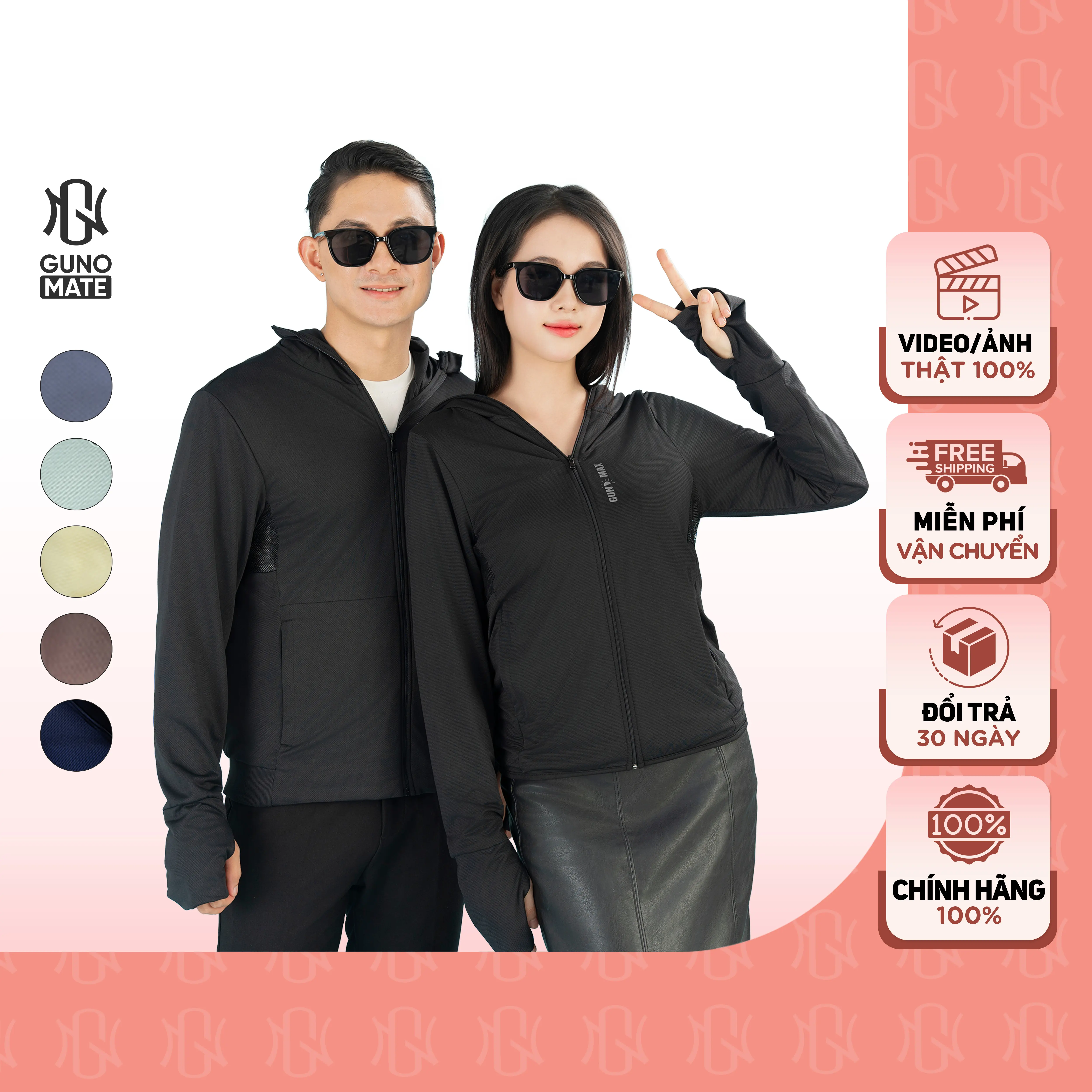 GUNO-Áo chống nắng nam nữ 2 lớp chống tia UV có che trán vành mũ rời SP5| 3HANU182/NA87 | BigBuy360 - bigbuy360.vn GUNO-Áo chống nắng nam nữ 2 lớp chống tia UV có che trán vành mũ rời SP5| 3HANU182/NA87 | BigBuy360 - bigbuy360.vn