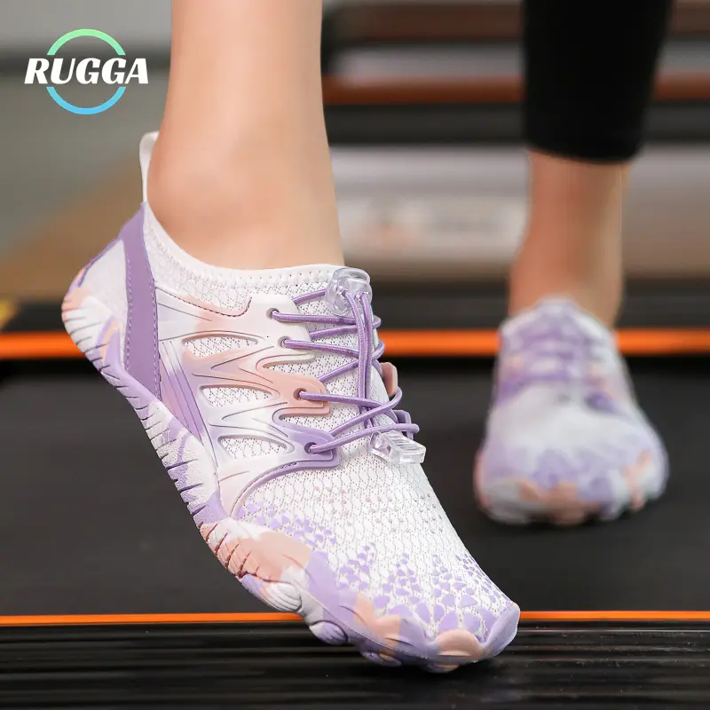 RUGGA 2024 Original High-quality NEW Aldult unisex couple GYM Aqua water beach swim surf fitness shoes for women multifunction Rubber Anti slip waterproof quick dry barefoot outdoor swimming diving wading gym yoga sport shoe seaside Aquashoes