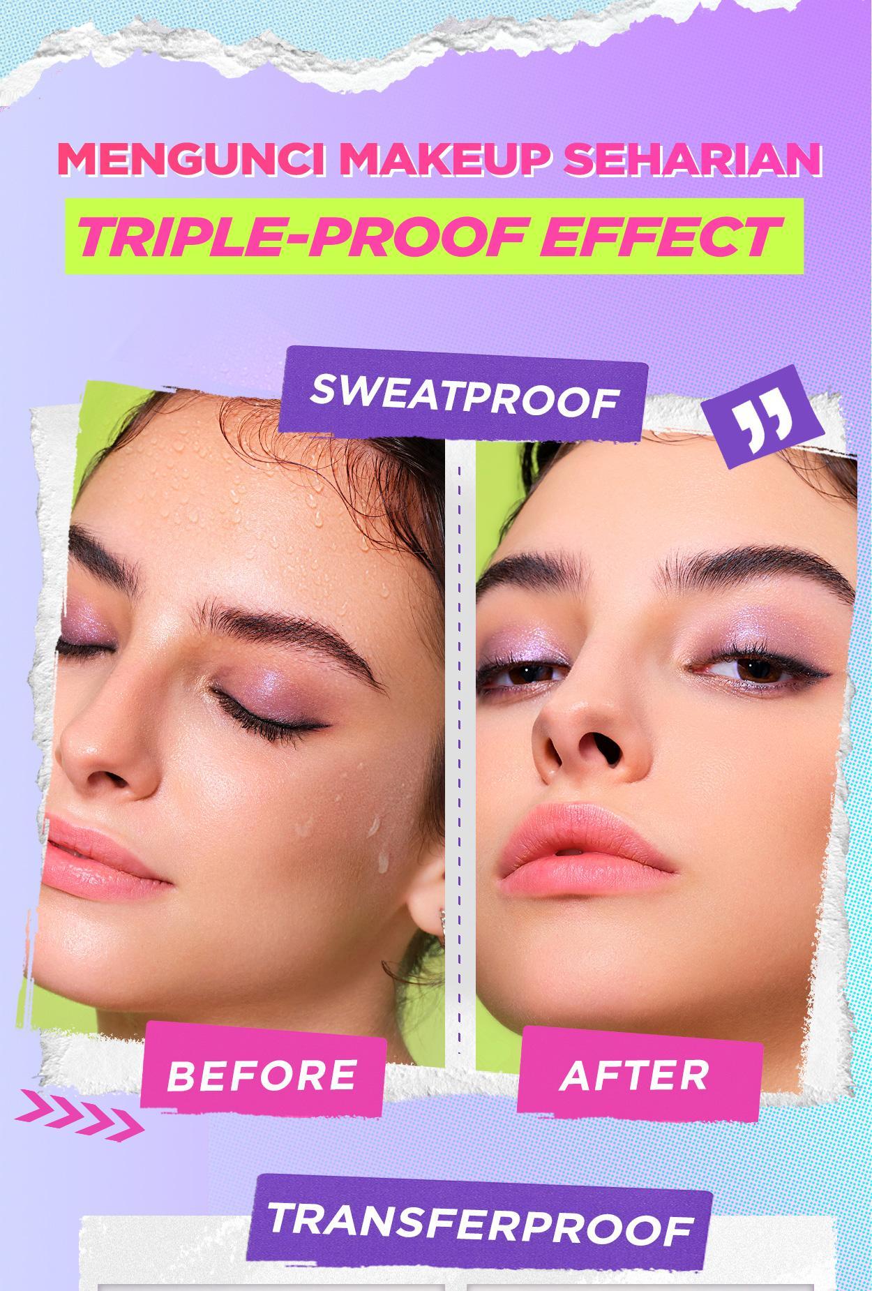 DAZZLE ME Get a Grip! Makeup Setting Spray Dewy Fix Prime Set Anti Pollution Setting Spray Beauty Protecting 4 X Hydrating Makeup Mist Flawless Lightening Primer Water Tahan 24 JAM