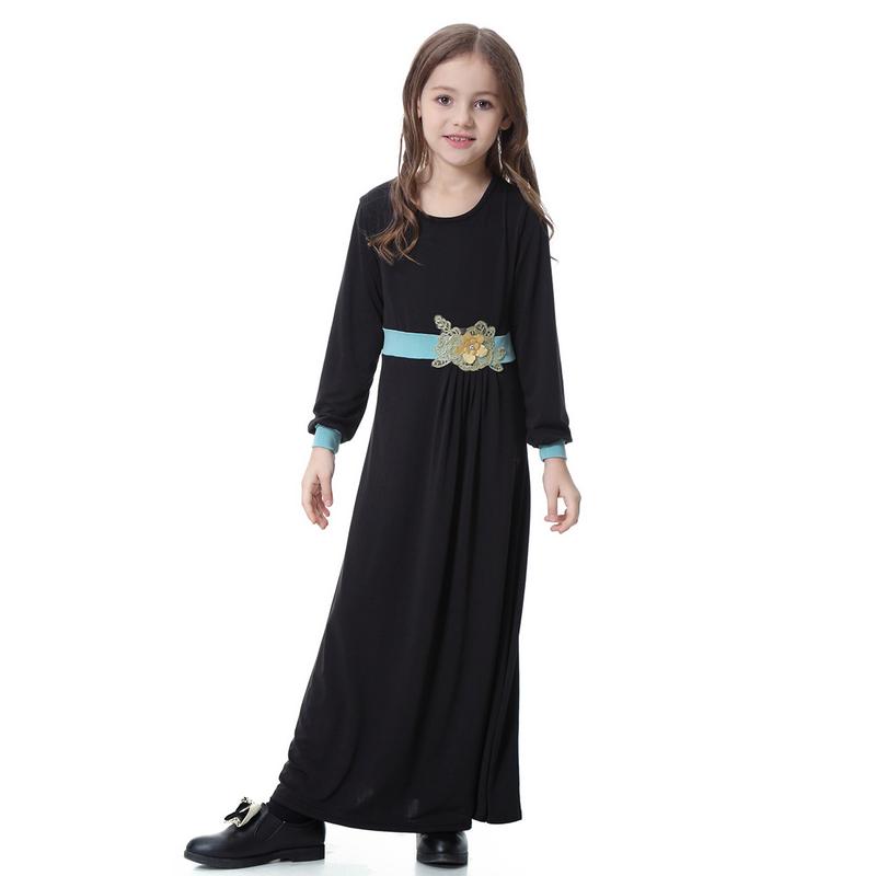 Product Introduction of 4-16 years old Muslim Girl Skirt Set Muslim Girl Long Dress Set Muslim Girl Clothing Girl Batman Skirt Set Children's Clothing South East Asia Girl Long Dress Dress 5