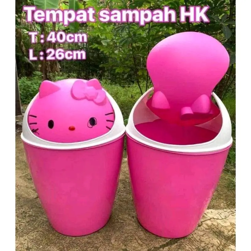 TEMPAT SAMPAH KARAKTER HELLO KITTY JUMBO 10 LITER