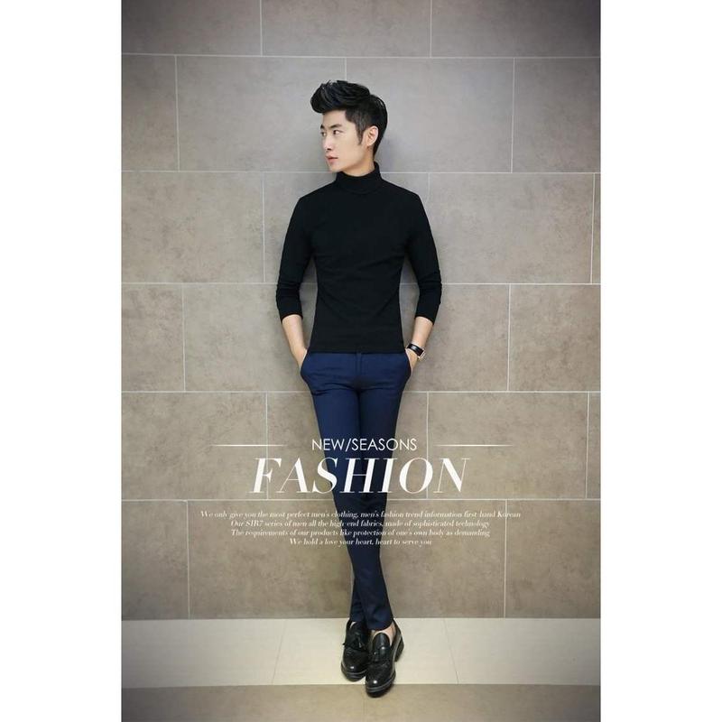Áo Len Cổ Lọ Dài Tay, Dễ Phối Đồ Dành Cho Nam, 3094 Menswear Shirt 6