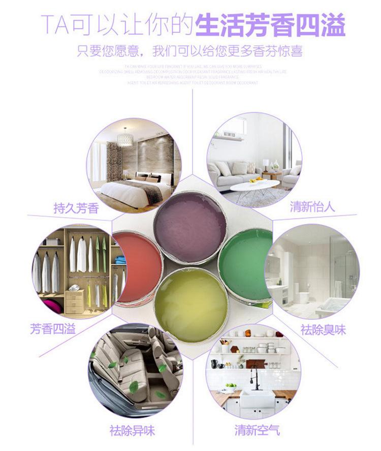 Product Introduction of Air Freshing Agent Home Indoor Solid Fragrance Agent Bedroom Wardrobe Aromatherapy Aromatic Toilet Deodorant Wholesale Perfume Scent 2