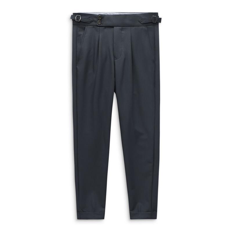 Quần Tây Nam Formal Side Tab 2B, Chất Liệu Vải Cotton Thoải Mái, QT0011, SOMEHOW Menswear Pants Menswear Pants Có Túi Xám