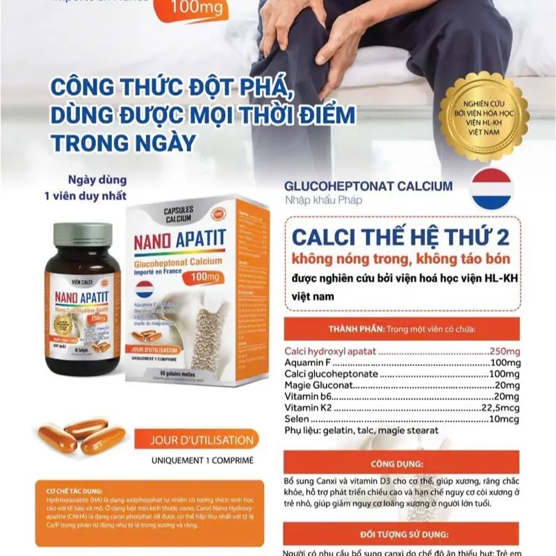 NANO APATIT Canxi thế hệ mới