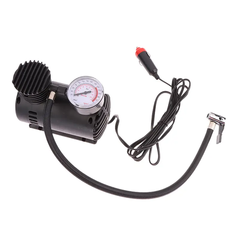 Máy Bơm Nén Khí Mini Cầm Tay 12V 300psi, Máy Bơm Lốp, 15LPM, Bơm Hơi Nhanh, Bộ Bơm Tự Động 1