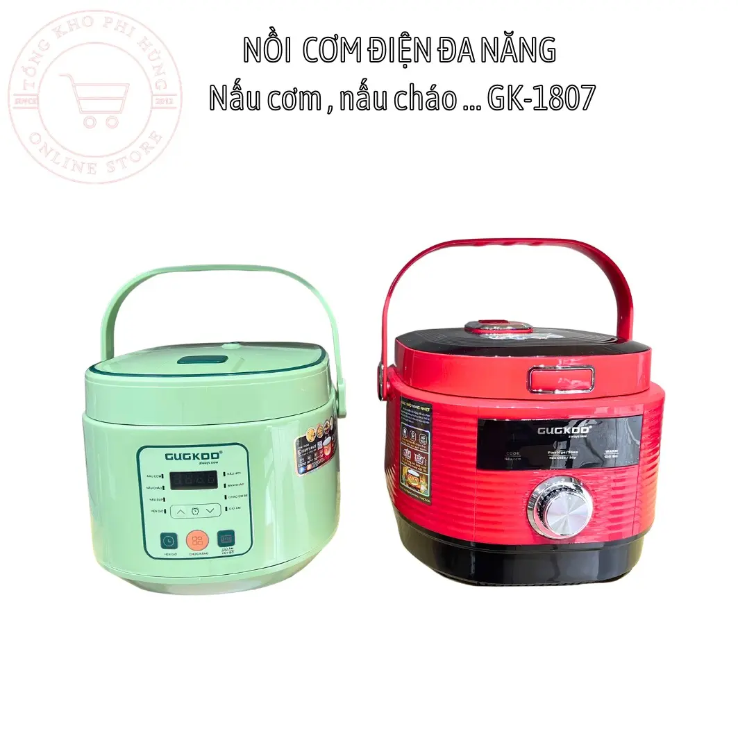 Nồi cơm điện GuGKDD  đa năng 1,8 lít  nhiều chế độ nấu , bảo hành 12 tháng