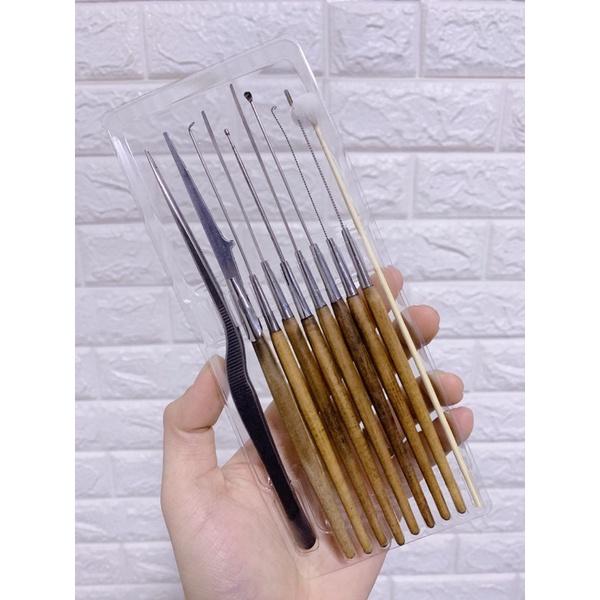  Bộ Dụng Cụ 10 Món Lấy Ráy Tai Cao Cấp Lâm Uyên - Tiện Lợi Mang Theo Khi Cắt Tóc 