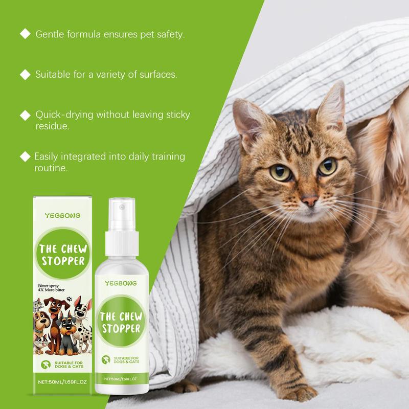 Pet Anti-chew Spray, 1 Count Furniture Protective Cat Dog Anti-bite Aid Training Bitter Spray, Pet Training & Behaviour Aids, Dog & Cat Accessories 5