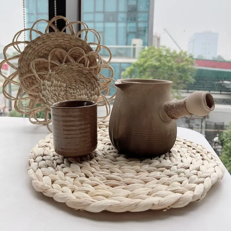 Set trang trí tường decor nhà cửa chất liệu lục bình Decor Phòng 8