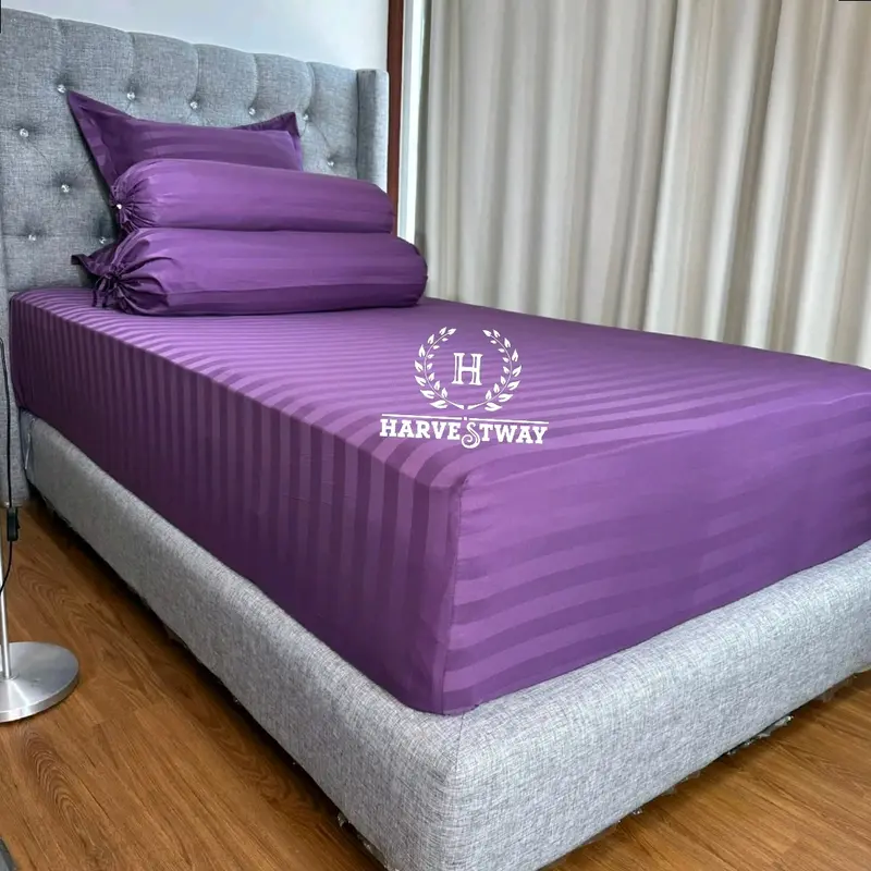 Tinggi 40 (ETALASE A) Sprei Hotel Salur Dobby Mikrotenssel Premium Gramasi 120 3