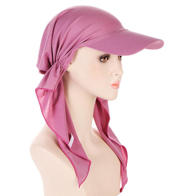 Product Introduction of Women's Cap Solid Color Headscarf Muslim Multicolor Hijab Baseball Cap Classic Turban Hat Fashion Women Outdoor Islamic Instant Hijabs Caps Sun Hats 38