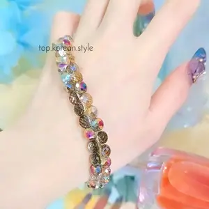 Gelang wanita batu karamel rainbow sultan serut premium