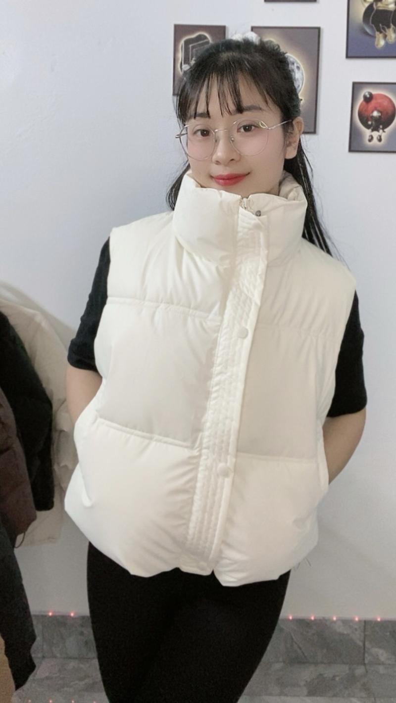 Product Introduction of Áo phao da gile croptop trẻ trung năng phong cách,hàng đẹp Jacket 7