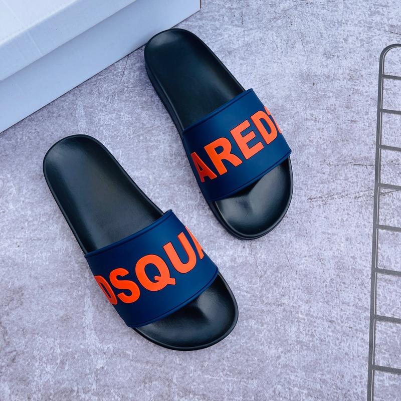 Dép DSQ màu navy 2024,Dép lê thời trang cao cấp vừa size 5 Slipper DéP 0