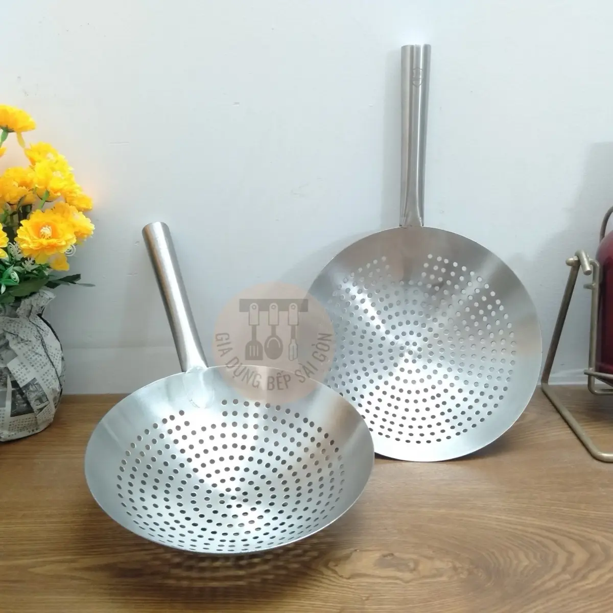 Vợt inox vớt xương , rau củ cho nhà hàng, khách sạn, bếp quán ăn