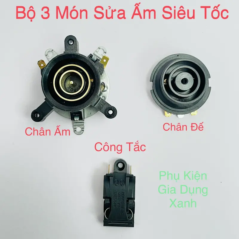 Công Tắc Chân Ấm Chân Đế Ấm Đun Siêu Tốc Loại Tốt 16A 220V - Dễ dàng thay thế 0