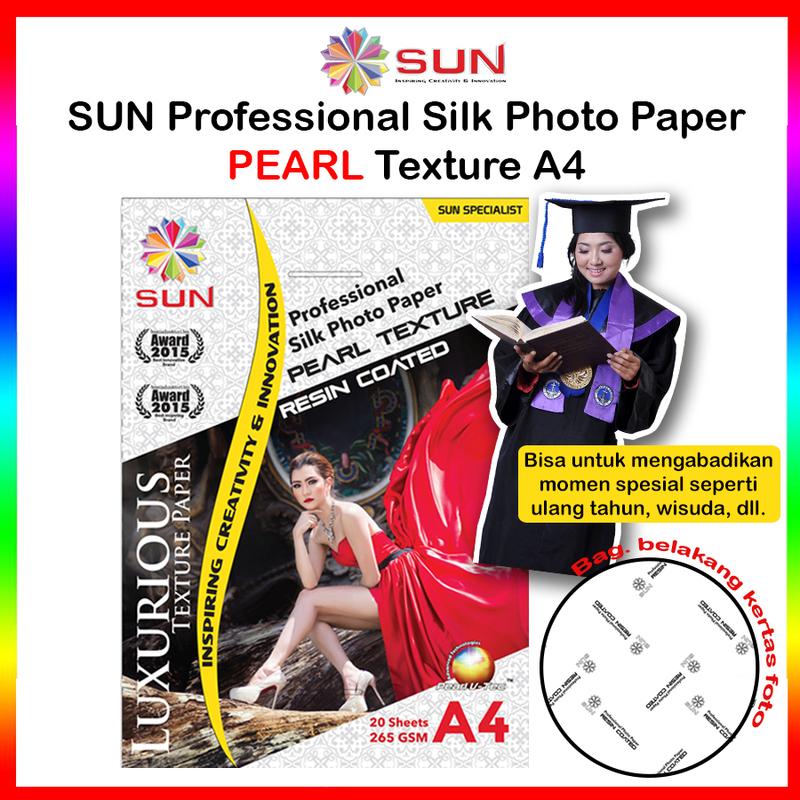 Kertas Foto Doff Silky Texture A4 F4 Kulit Jeruk - SUN Professional ...