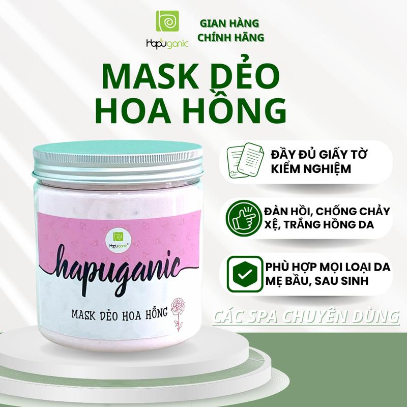 Mask Dẻo Hoa Hồng Mặt Nạ Dẻo Hapuganic chuyên dùng trong Spa uy tín sáng da Làm Đẹp Da Skincare