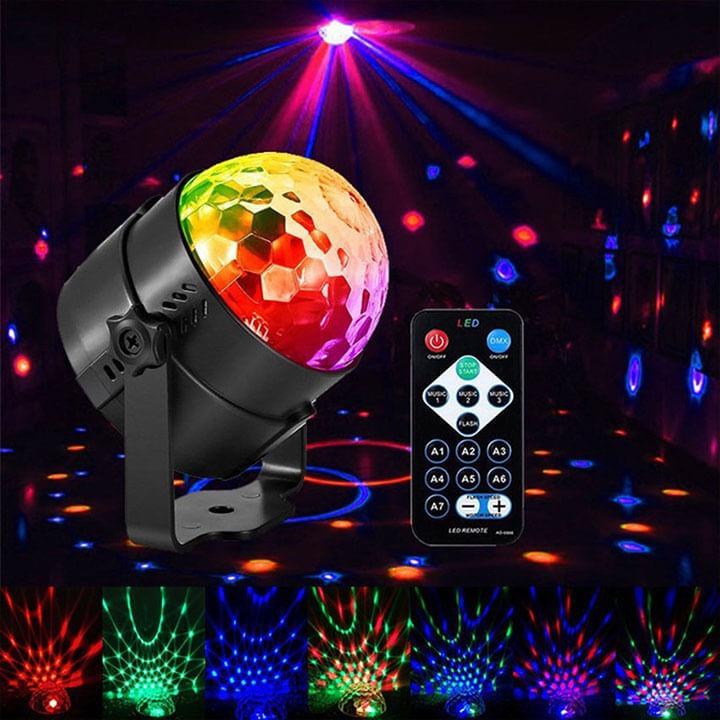 Product Introduction of HOT- ĐÈN XOAY VŨ TRƯỜNG CẢM ỨNG ÂM THANH 7 MÀU RGB 1